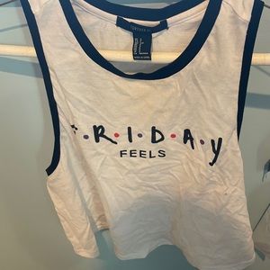 Friends crop top